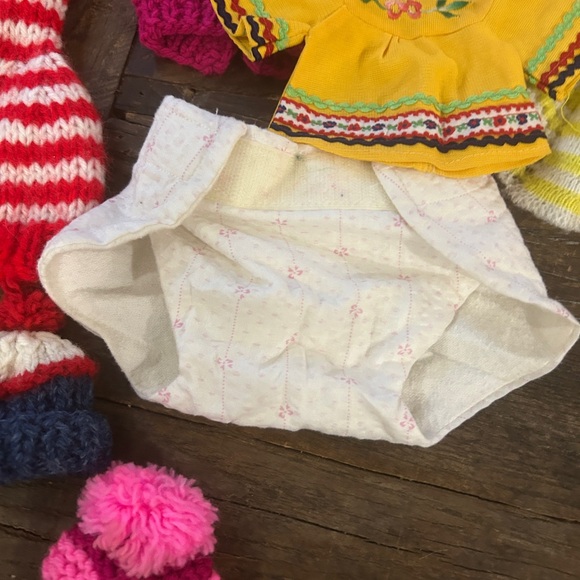 Vintage Lot of 23 Handmade Doll Barbie Clothes Ken Knit Crochet Colorful - Picture 7 of 7